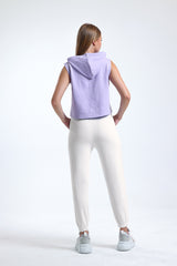 Krem Lastikli Jogger Eşofman Altı