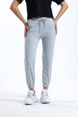 Gri Melanj Lastikli Jogger Eşofman Altı