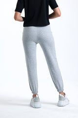 Gri Melanj Lastikli Jogger Eşofman Altı