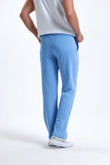 Mavi Normal Kesim Pamuklu Eşofman Altı