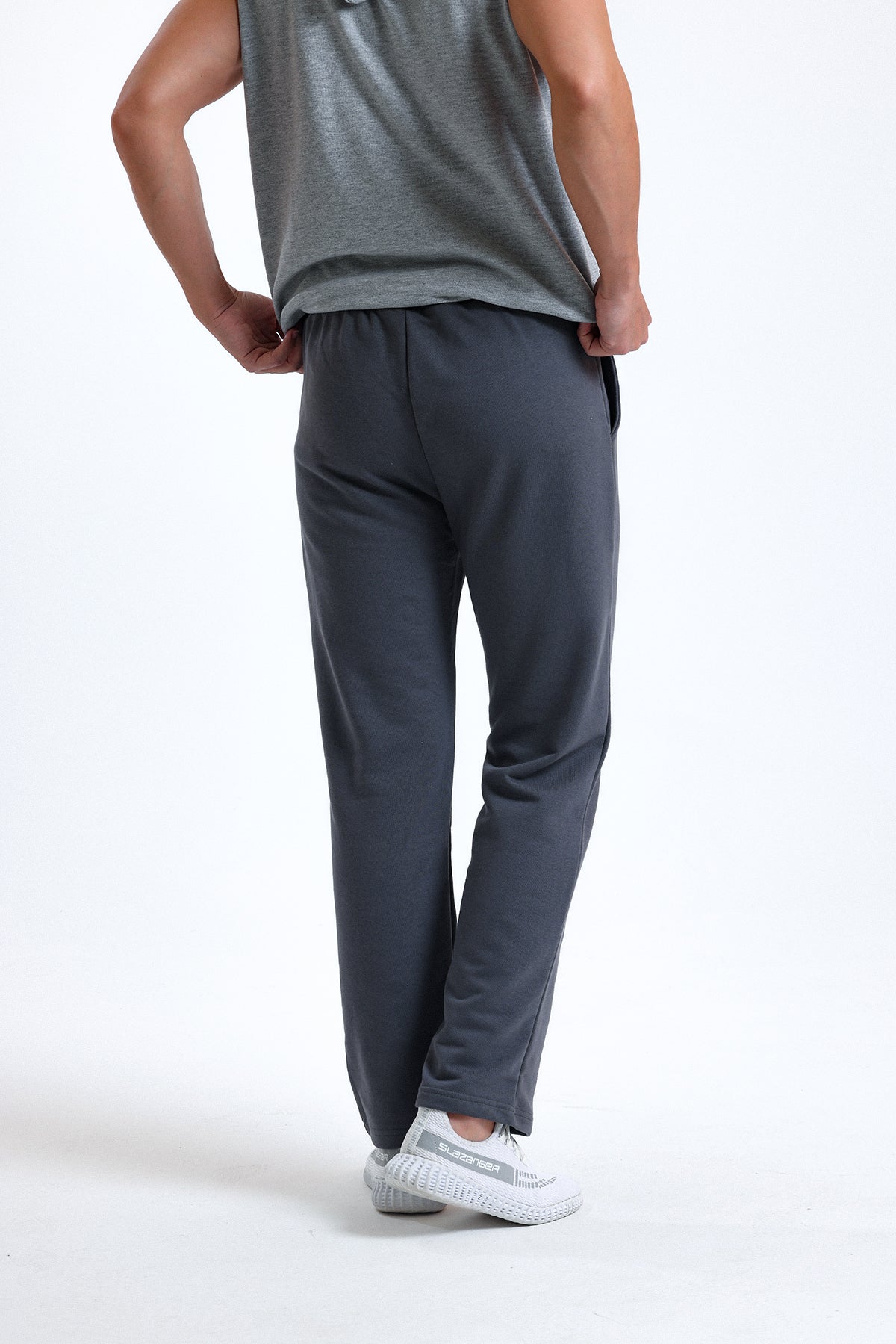 Antrasit Normal Kesim Pamuklu Eşofman Altı