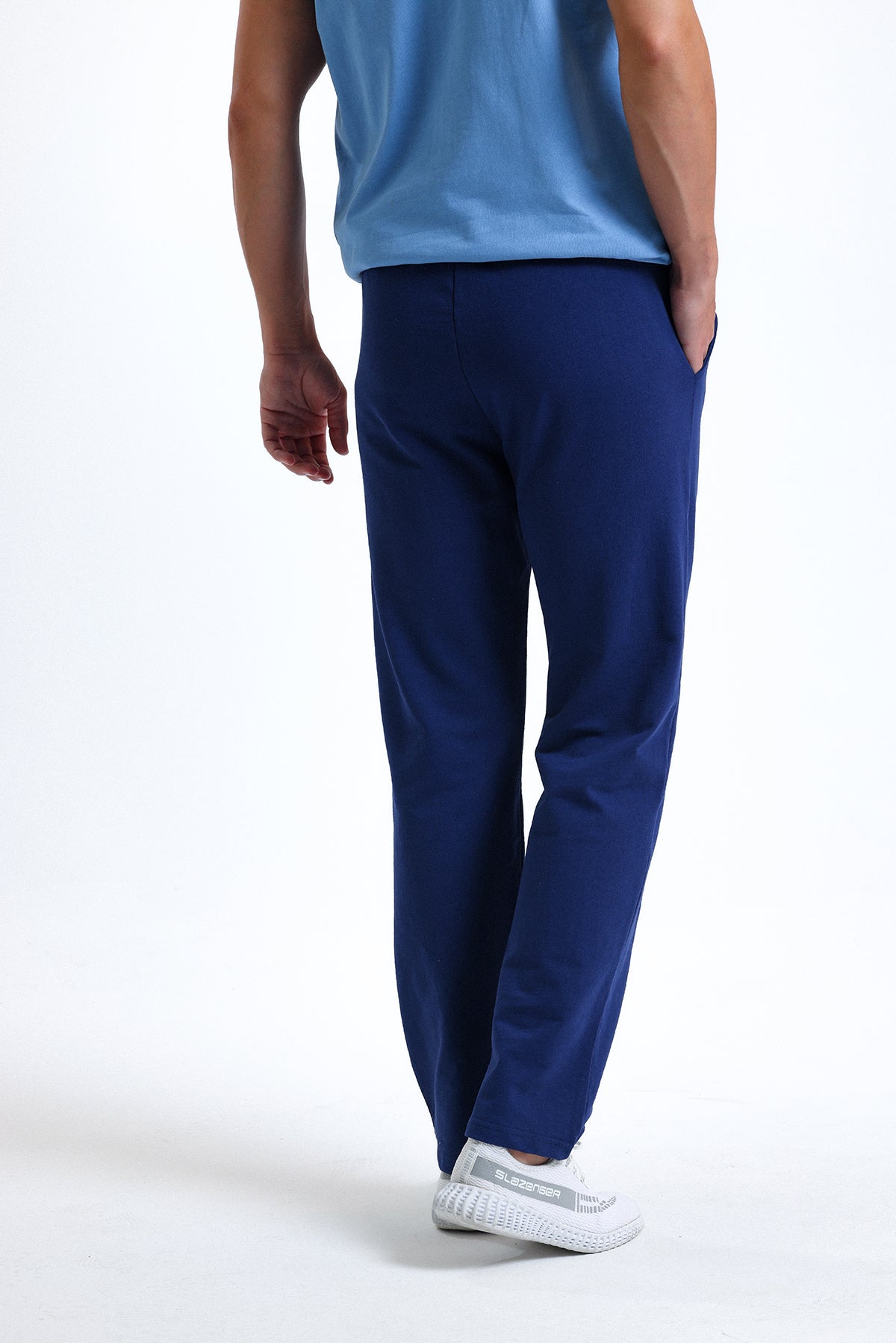 İndigo Normal Kesim Pamuklu Eşofman Altı