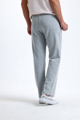 Gri Melanj Normal Kesim Pamuklu Eşofman Altı