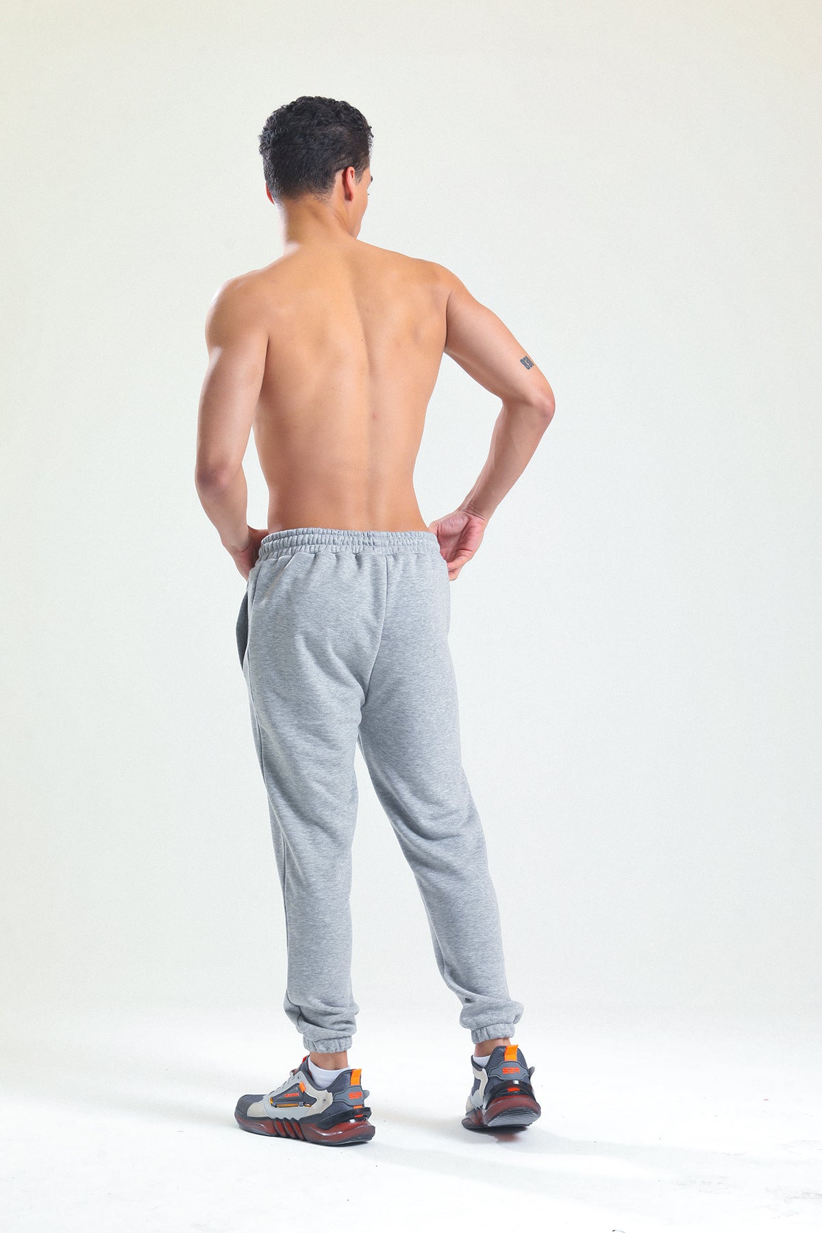 Gri Melanj Jogger Eşofman Altı