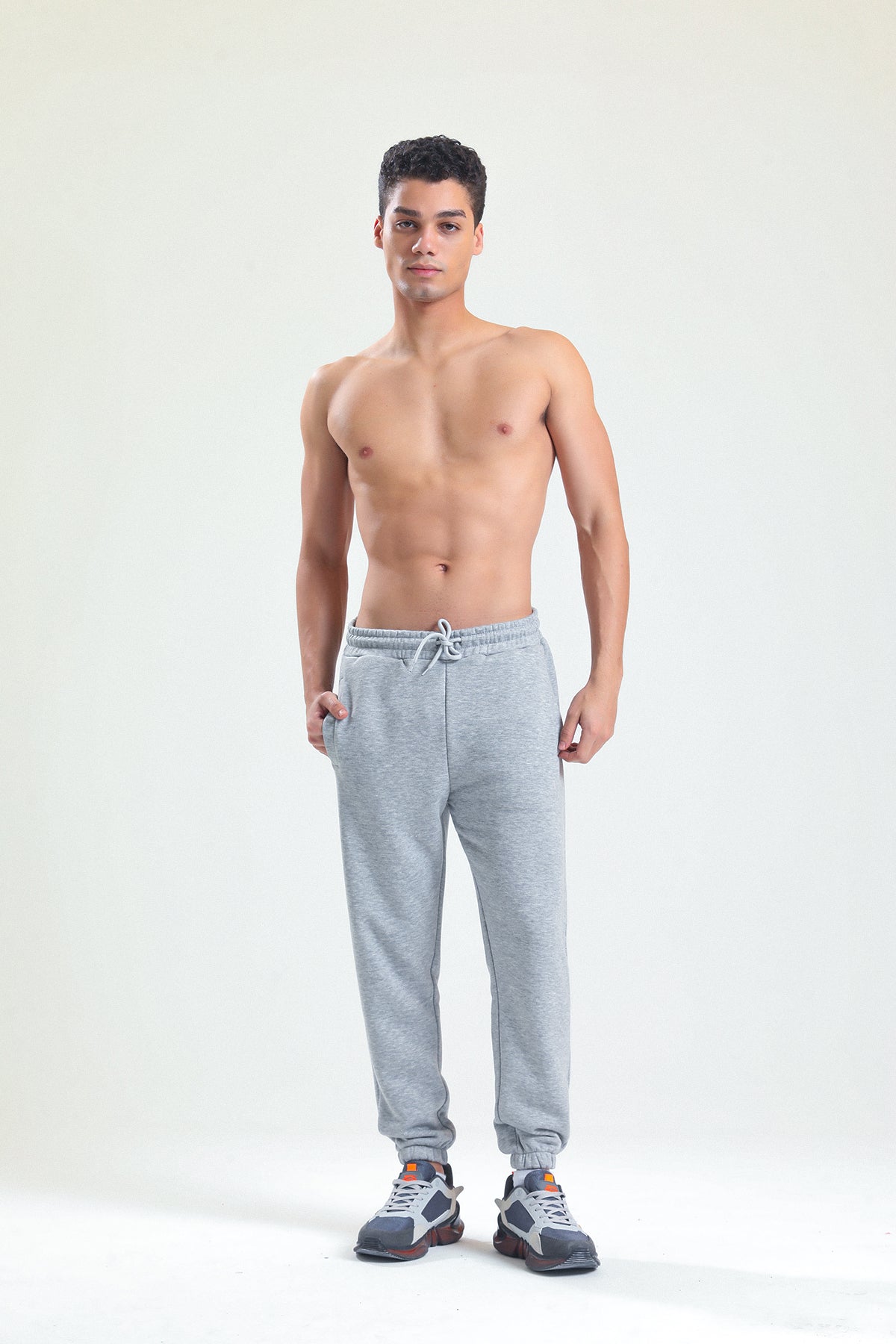 Gri Melanj Jogger Eşofman Altı