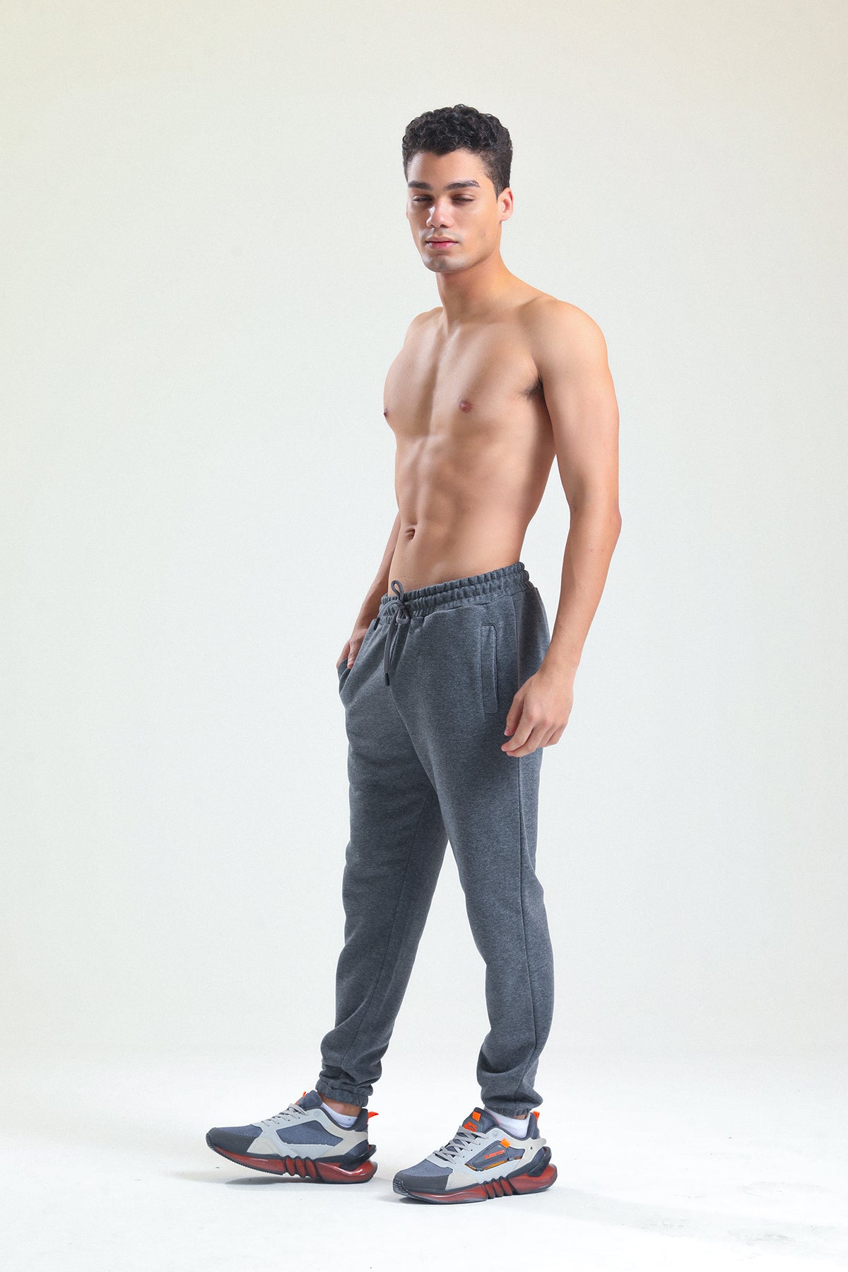 Antrasit Melanj Jogger Eşofman Altı