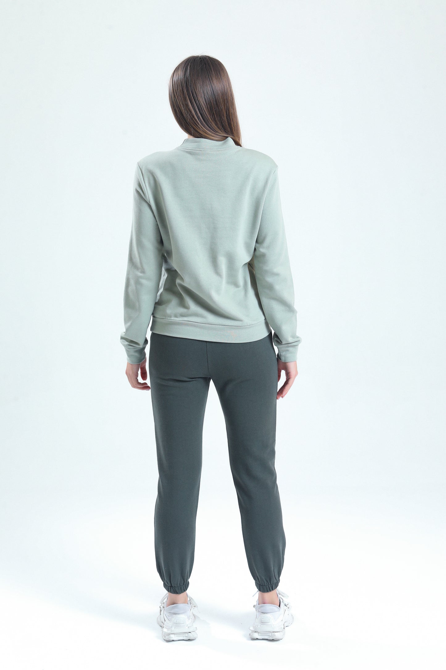 Haki Lastikli Jogger Eşofman Altı