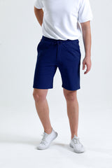 İndigo Normal Kesim Cepli Pamuklu Örme Sweat Şort