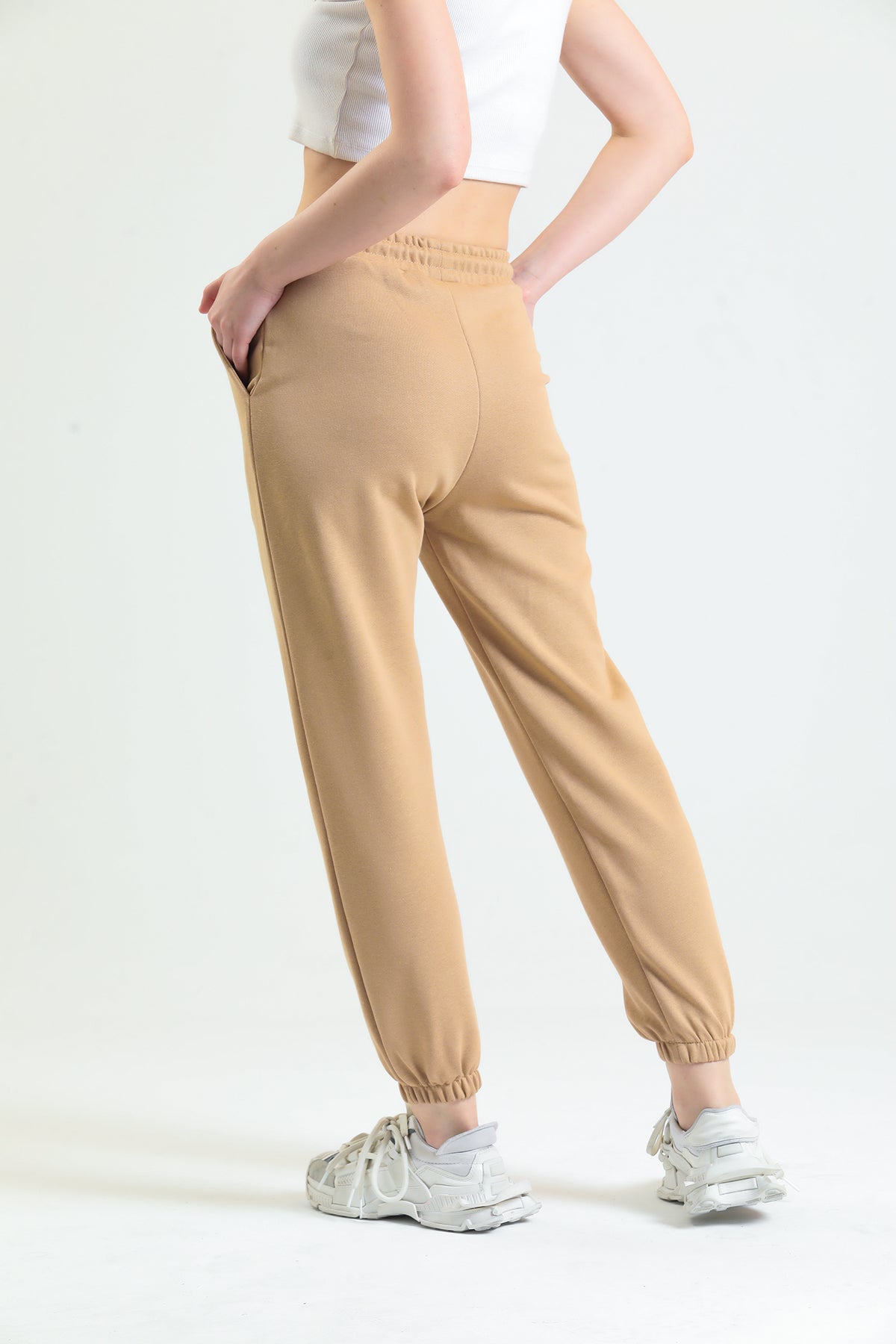 Camel Lastikli Jogger Eşofman Altı