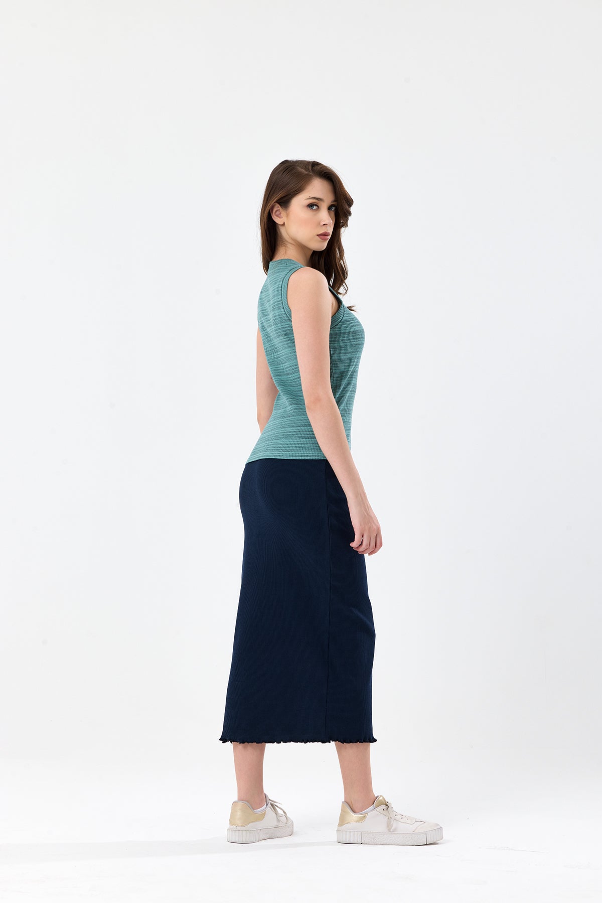 Çağla Bisiklet Yaka Fitilli Atlet