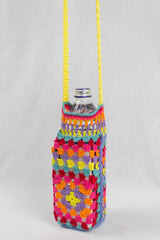 Çok Renkli Örgü Tığ İşi Çanta