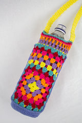 Çok Renkli Örgü Tığ İşi Çanta