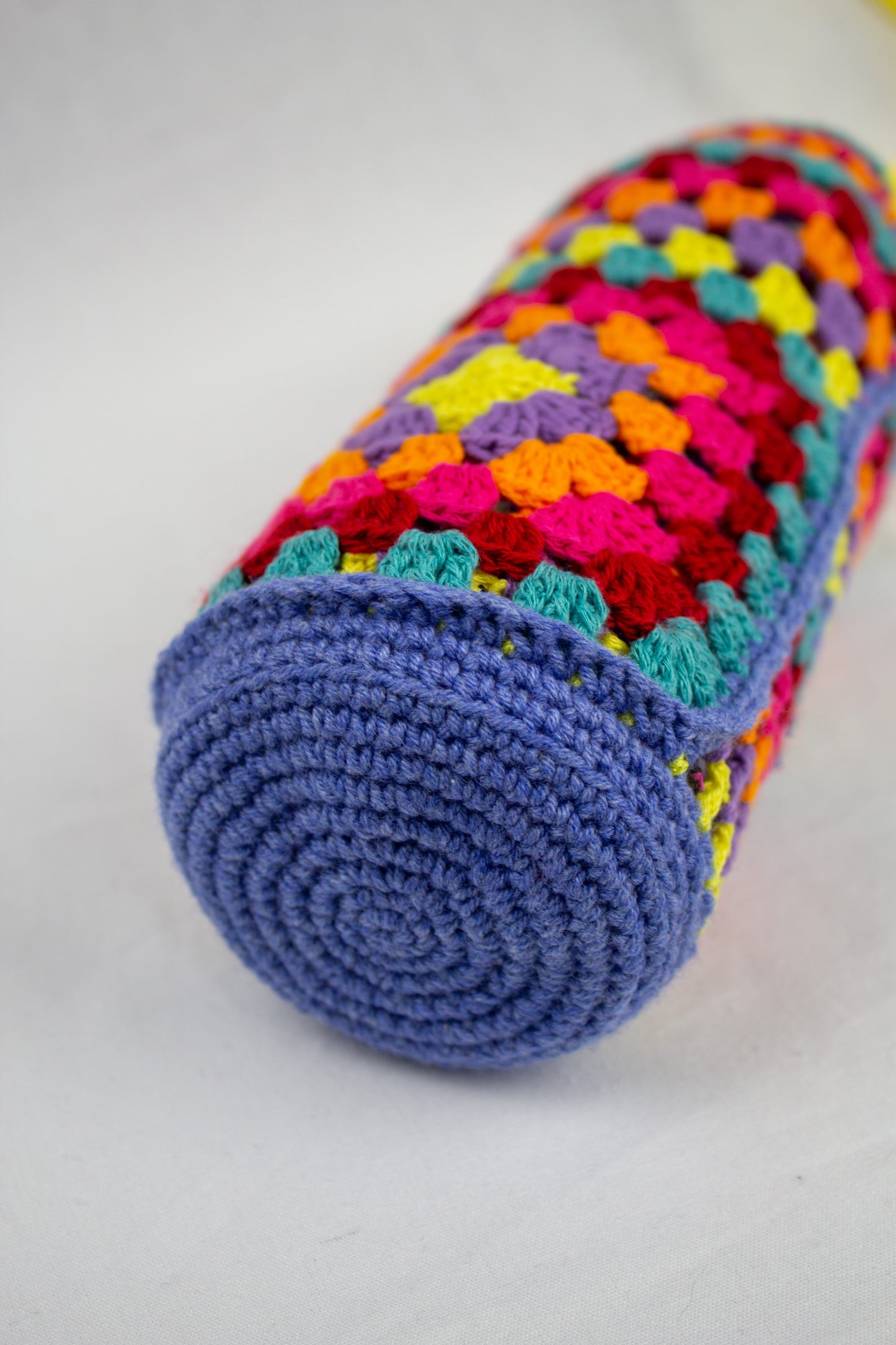 Çok Renkli Örgü Tığ İşi Çanta